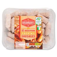 Irish Pork Cocktail Sausages 454g 32 Pack Brannan's